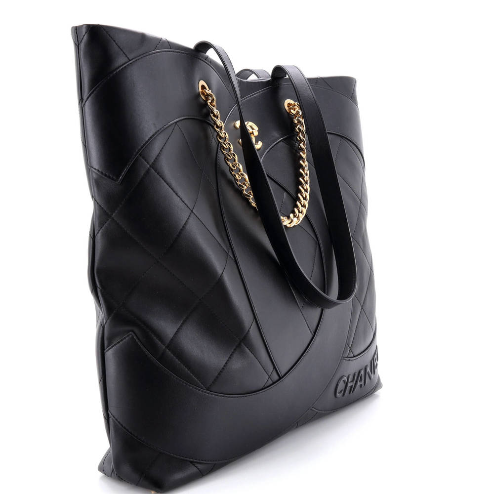 Chanel Large Club Monaco Shopping Tote Quilted Lambskin - Picture 2 of 6